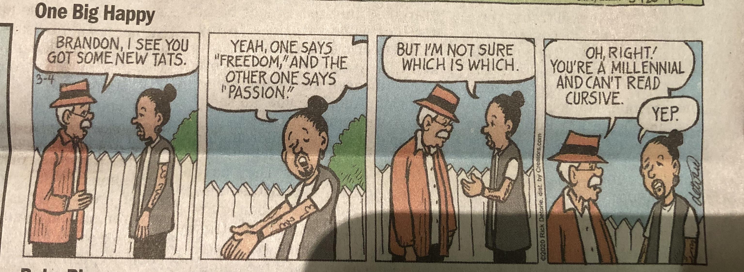 Young people can't read cursive! Scrolller