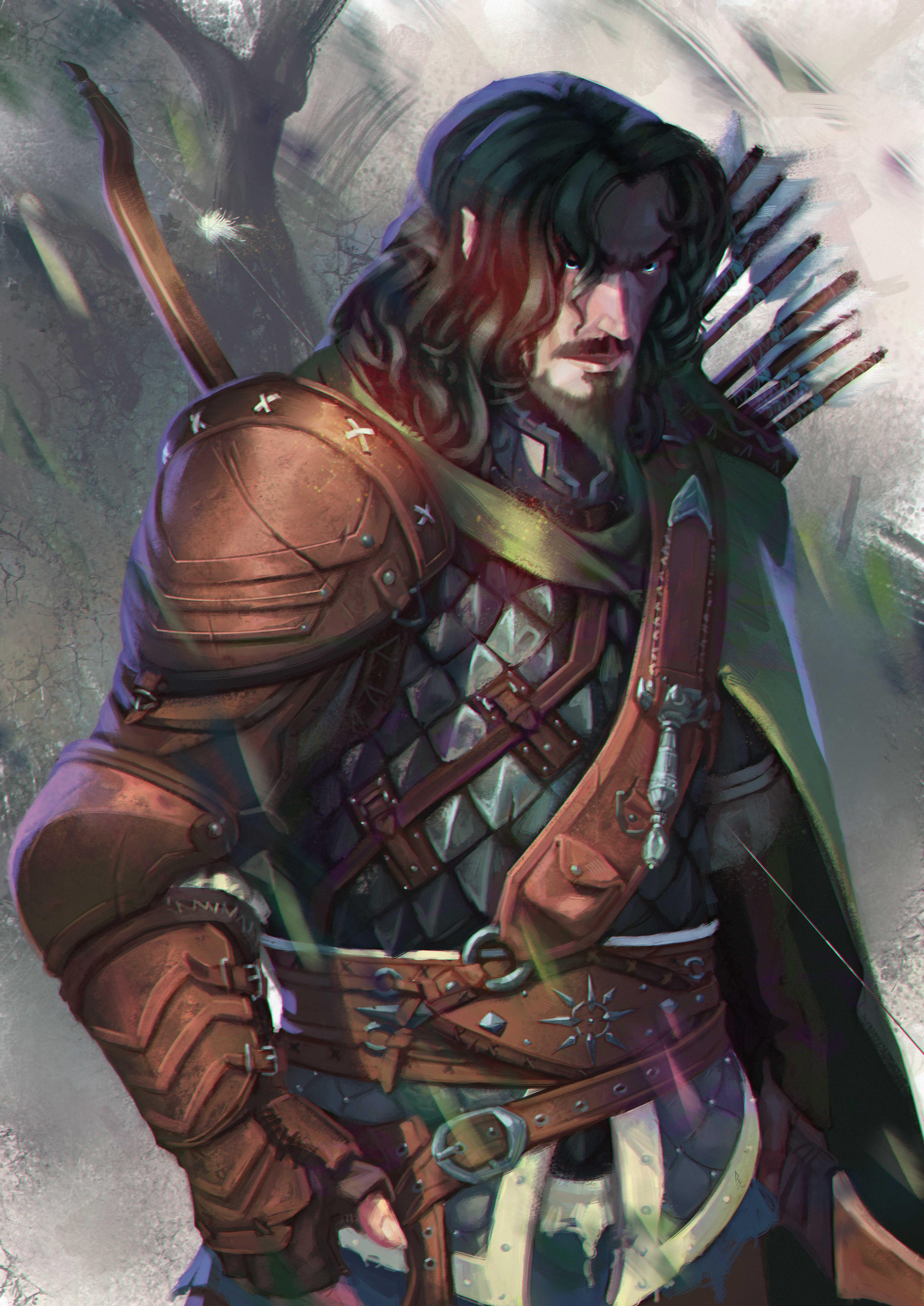 [ART] Drakkenheim Urban Ranger Half-Elf - Urban Ranger [OC] | Scrolller