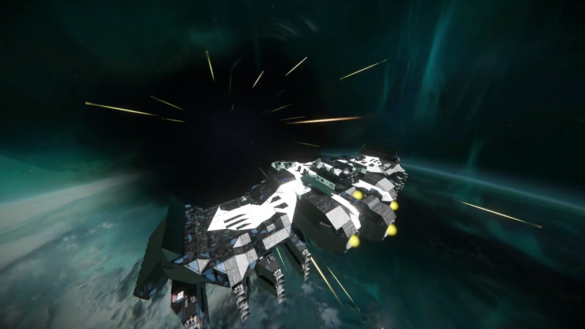 :D So I equipped the small grid Prototech Jump Drive to my bomber and I ...