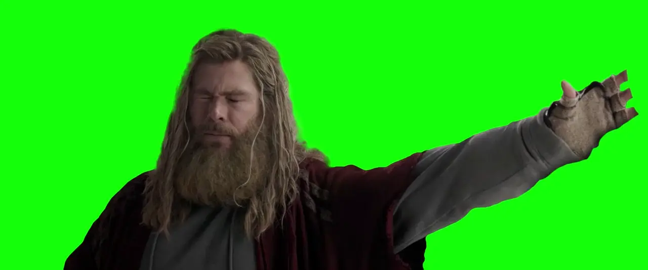 [GREEN SCREEN] Thor saying "I'M STILL WORTHY!" Meme Template - Avengers: Endgame