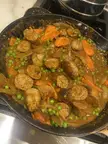 [Homemade] Curried Sausages 