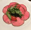[I ate] a carpaccio