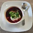 [I ate] Ukrainian Borscht