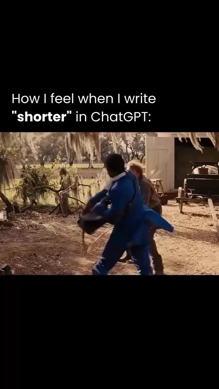 "I SAID SHORTER MF"