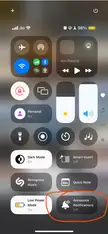 [iOS 18 DB1] Announce Notification toggle in Control Center keeps disappearing randomly.