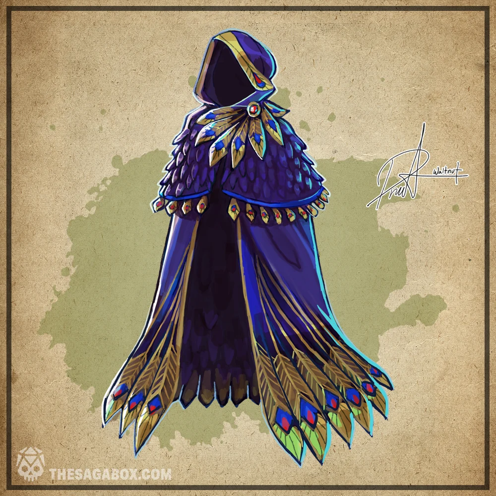 [OC] [ART] Cloak Of The Peacock | Very Rare Cloak 5E - We made this ...