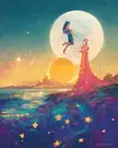 [/r/ImaginaryImmortals] Sun and Moon by NaomiVanDoren