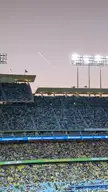 My view of the SpaceX launch from Dodger Stadium last night.