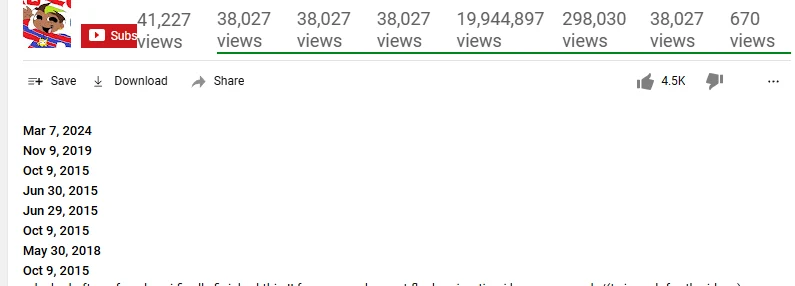 i was normally exploring youtube on wayback machine