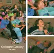 Kids in the 90's playing PC games.