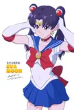 New art by Tsunemoku for the "EVA Moon" Evangelion x Sailor Moon series featuring more of Misato as Sailor Moon (again, of course, Kotono Mitsuishi plays both)