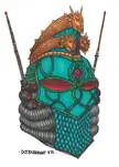 Alternate Primarch Alpharius Helmet Design by Doodlrknight/Me