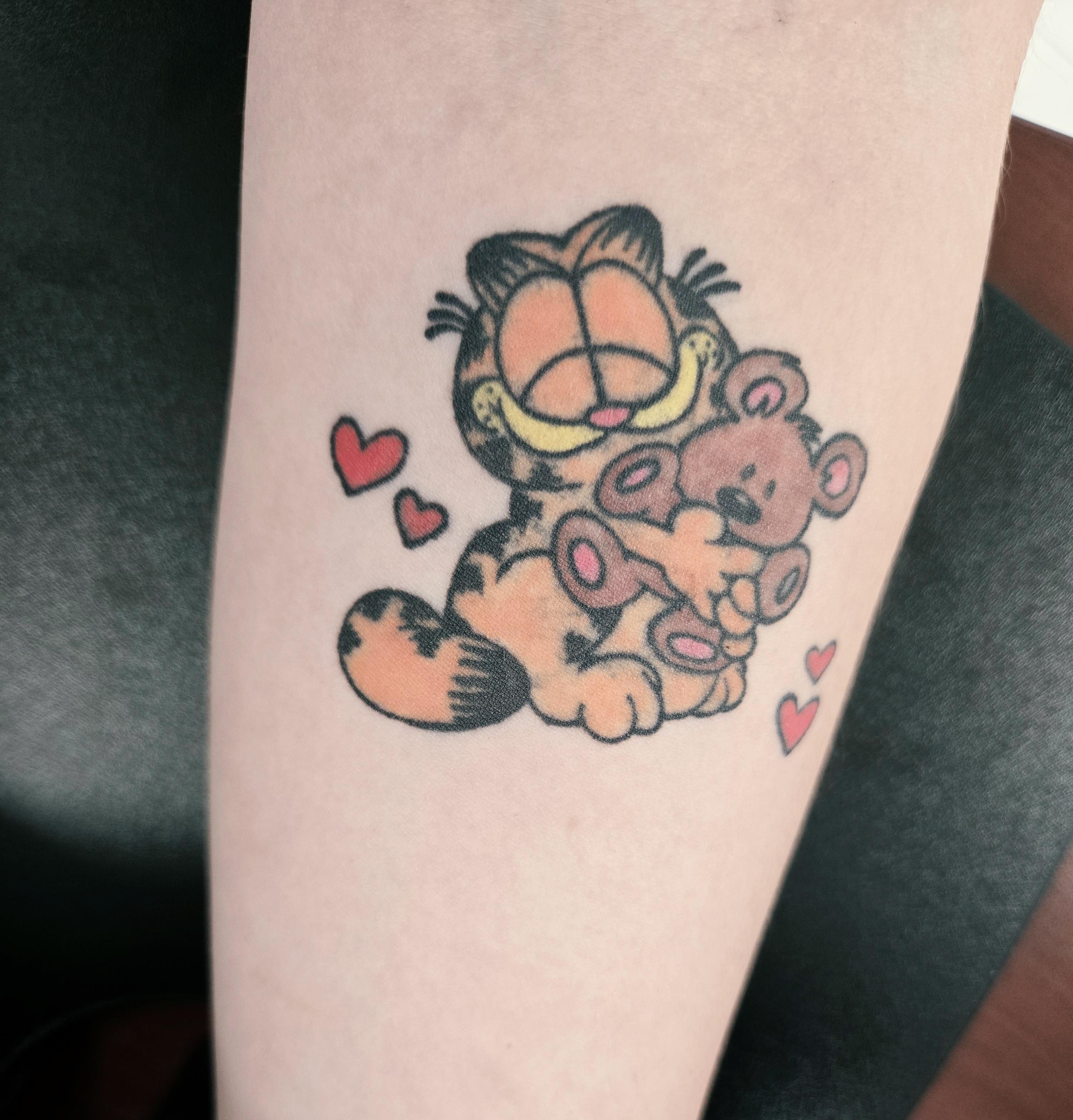 My healed Garf tattoo!