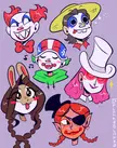 3am clown doodles :))