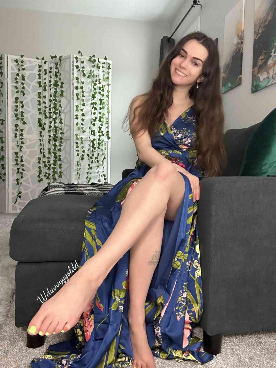 Dresses and crossed legs