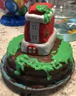 Made a Slimed Ghostbusters Firehouse Cake for My Kids B-Day (not the best but he loved it)
