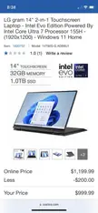 LG Gram 2-in-1 with 32 gb RAM?