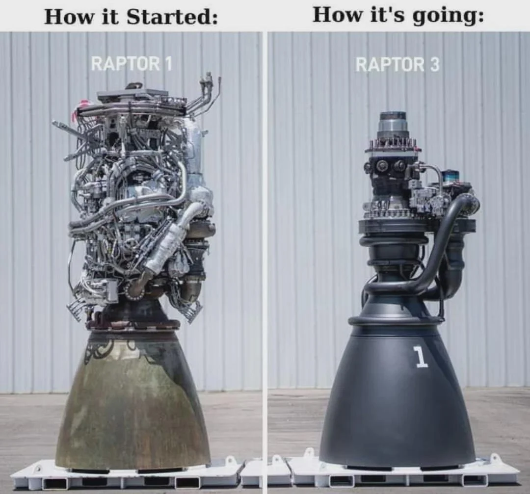 SpaceX Raptor Engines before and after | Scrolller