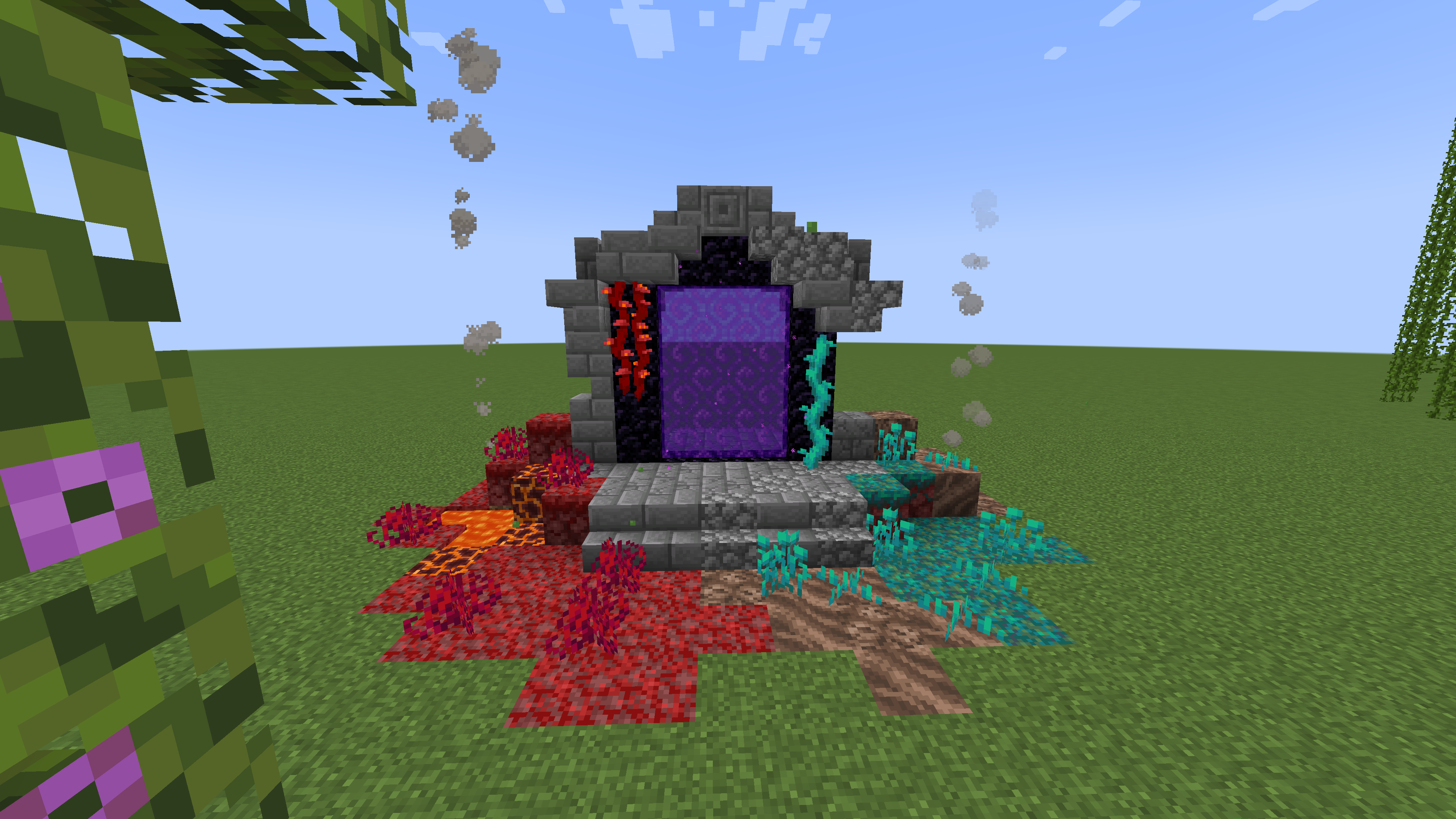 Cool nether portal design I made for a friend