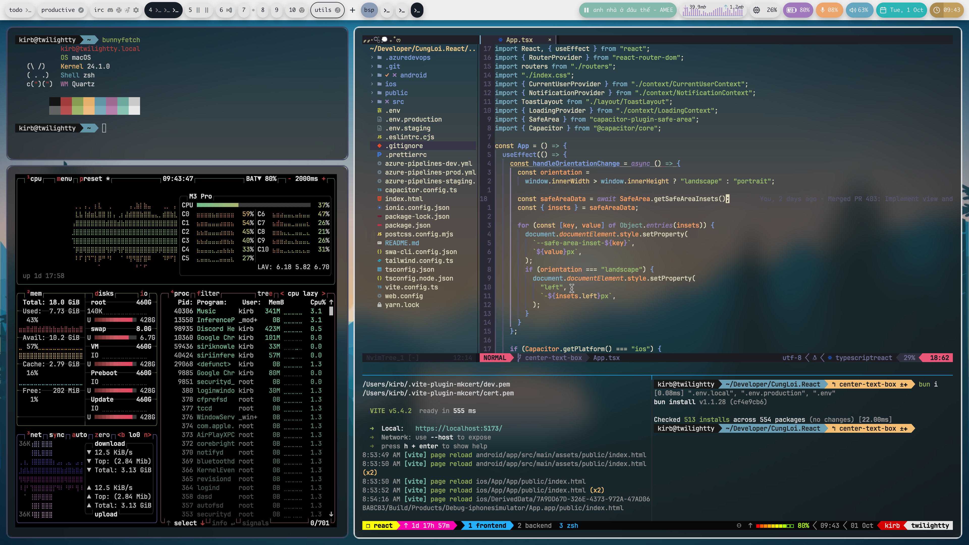 [yabai] haven't seen a macos rice for a while.. | Scrolller