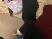 He escaped off the couch