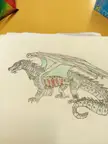 Here's my seawing OC Violet from wings of fire