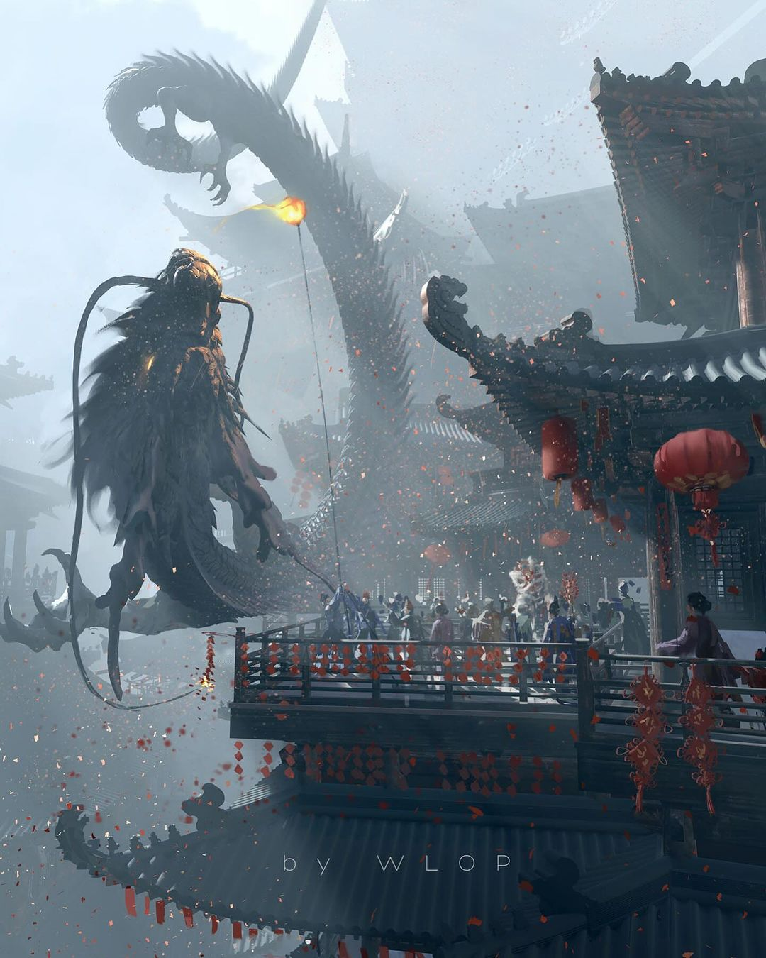 Year of the Dragon by WLOP