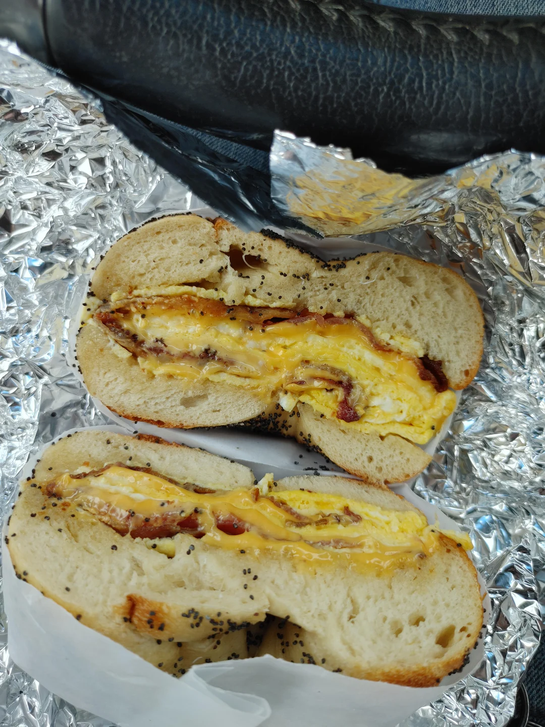 I got to stop by my favorite bagel spot on my 200 mile commute home ...