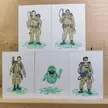 FanArt Trading Card Set - Hand Drawn at Standard Card Size