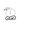 A little roughup of an animation for an air slime.