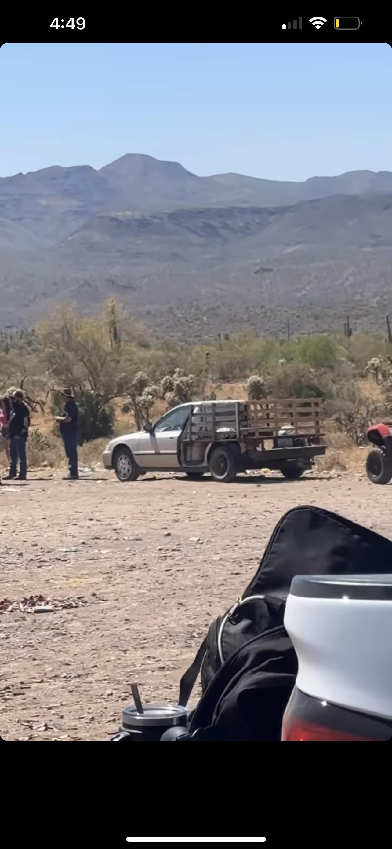 Half car , half truck.