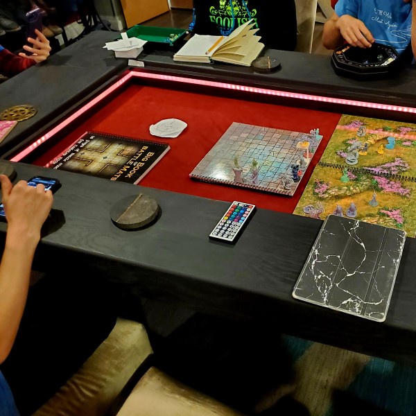 Super happy with how this custom DnD table came out [OC] | Scrolller