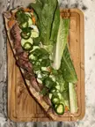 Flank steak banh mi 