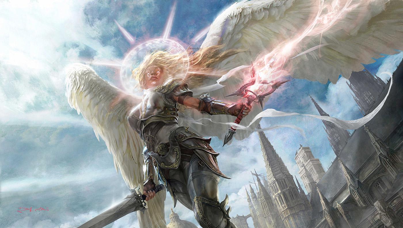 [/r/ImaginaryAngels] Angel of Serenity by Aleksi Briclot