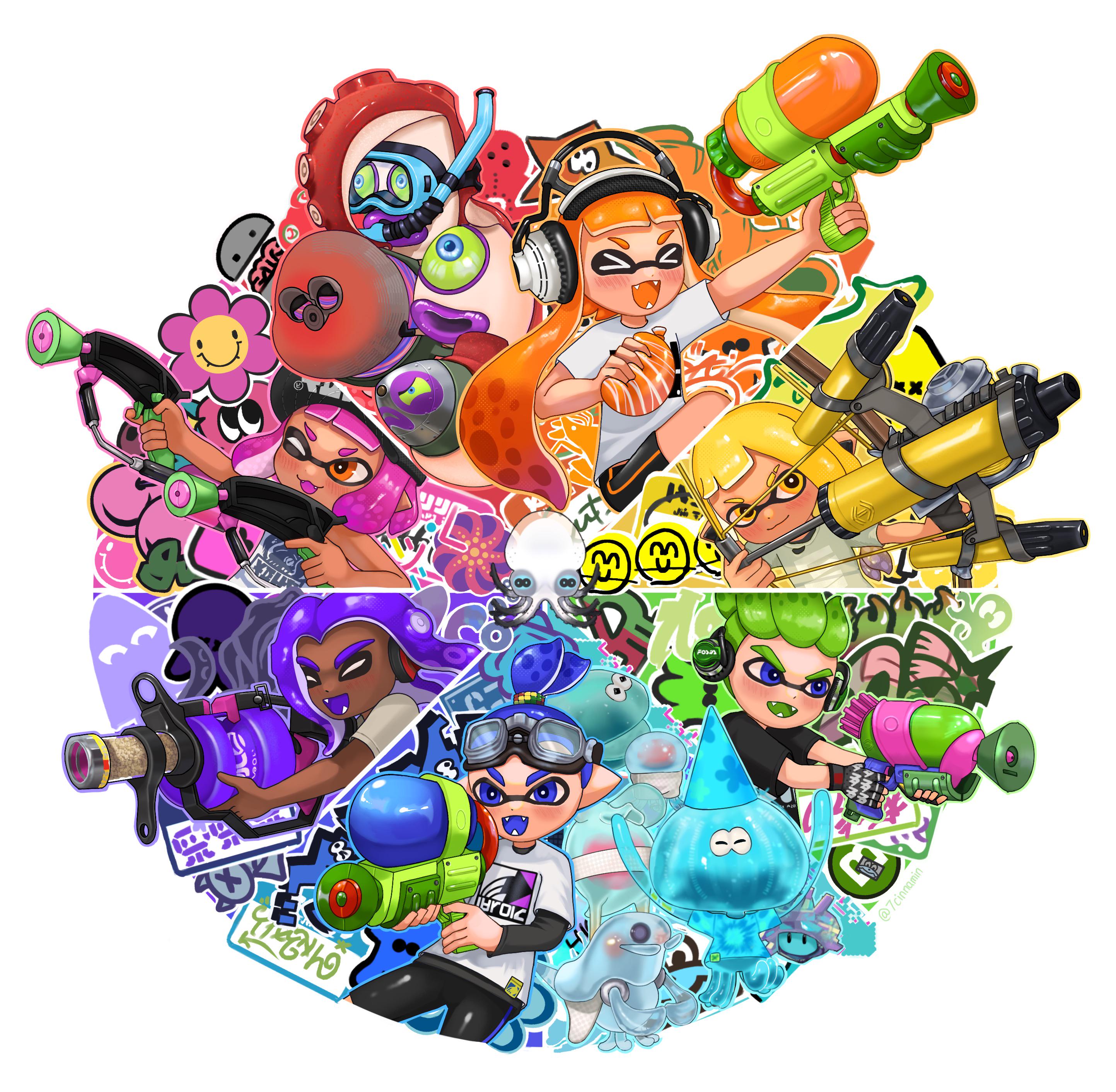 Colour wheel meme but it’s splatoon 🦑🏳️‍🌈 | Scrolller