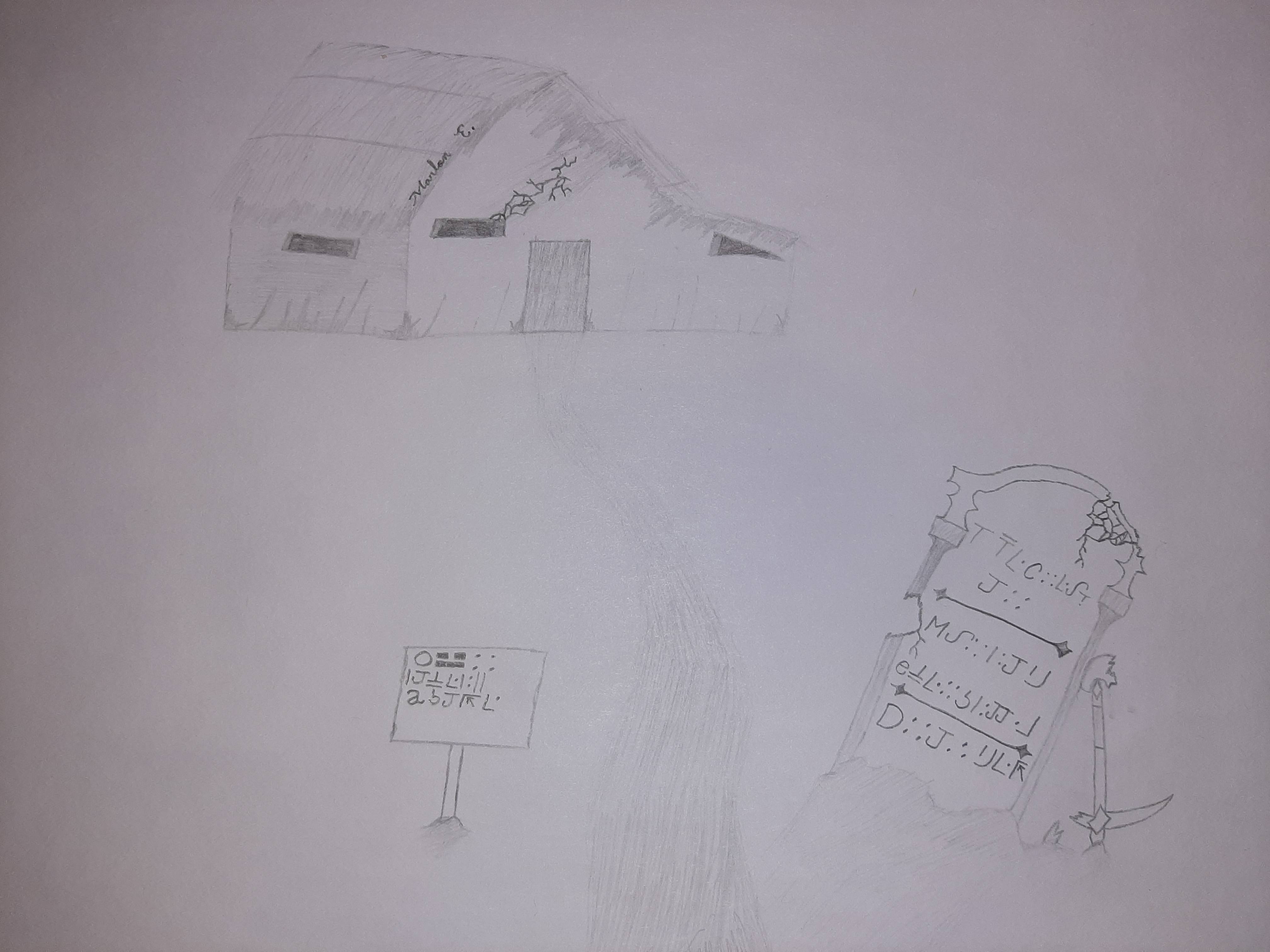 [OC] Realistic interpretation of my base after my permadeath game ended ...