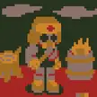 Gasmask man PixelArt