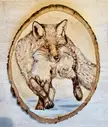 Pyrography fox [OC]