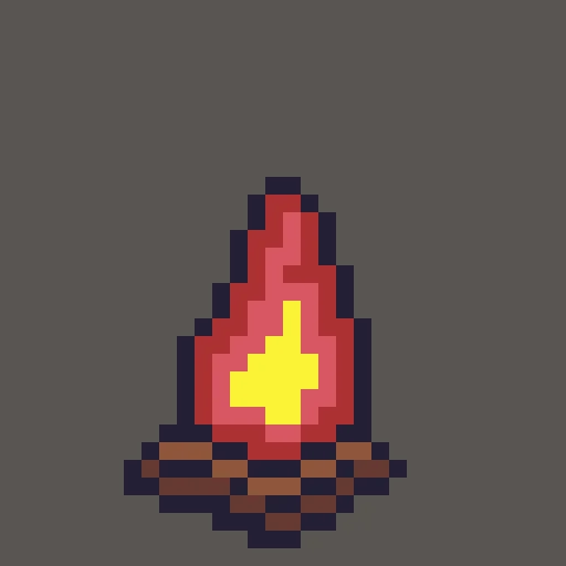 Day 26 improving Pixel Art Animations [fireplace]