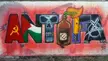 Antifa mural in Desterro, Brazil