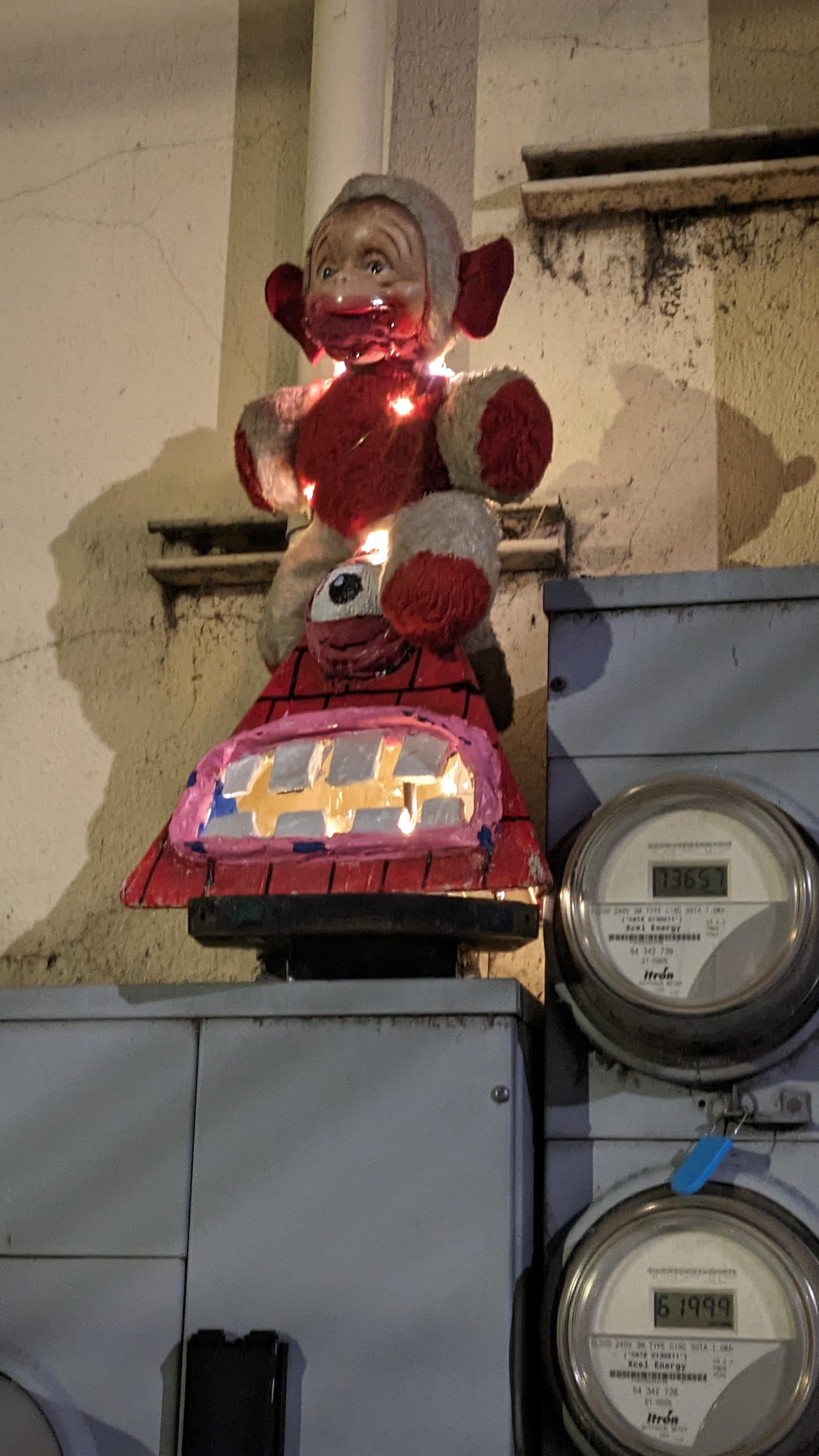 Update from my last post about the spooky doll thing: I guess it glows now.