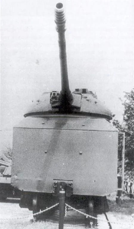 Armored train with a T-10M turret, almost certainly the unauthentic ...