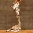Mommy kissing her baby..