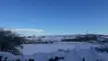 Thick snow and blue skies