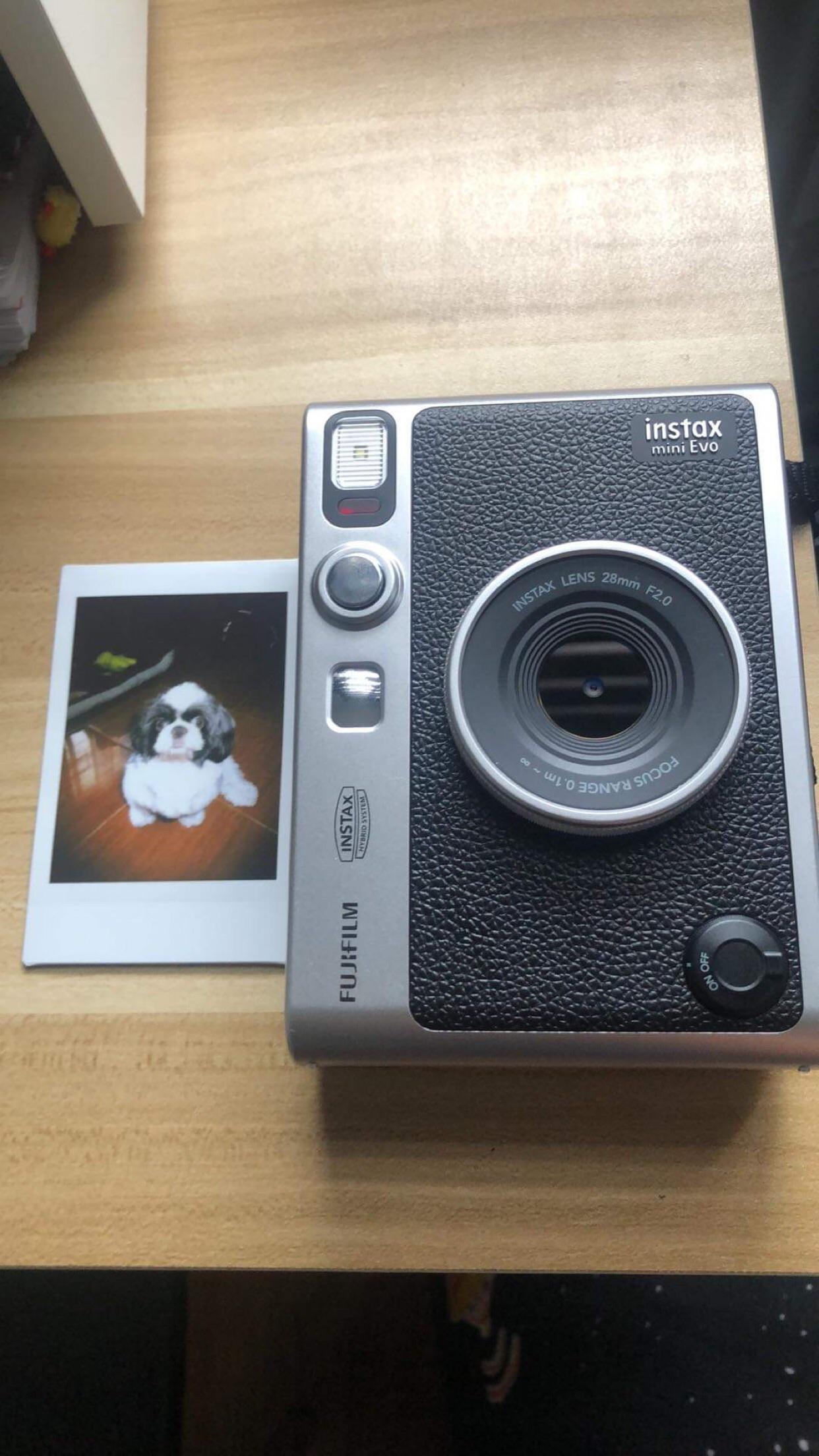 Finally bought an Instax Mini Evo! It was sold out everywhere for a while but I got lucky yesterday. First film - my dog Soju 🐶. Would appreciate any tips and tricks for this cam!