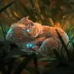 Snuggle Cats by Tom Lopez