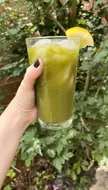 iced matcha w/ lemon