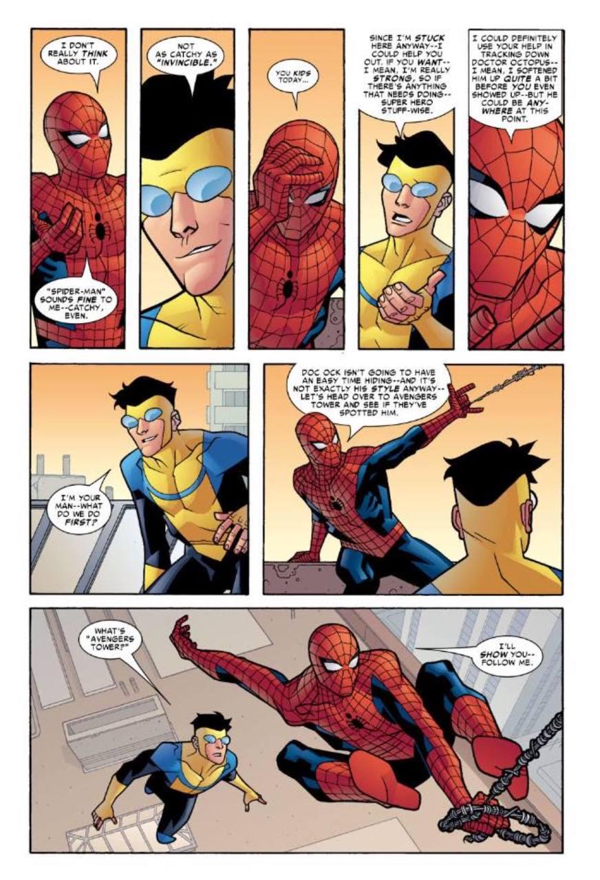 Spider-Man and Invincible DID crossover in the comics. There's still hope.