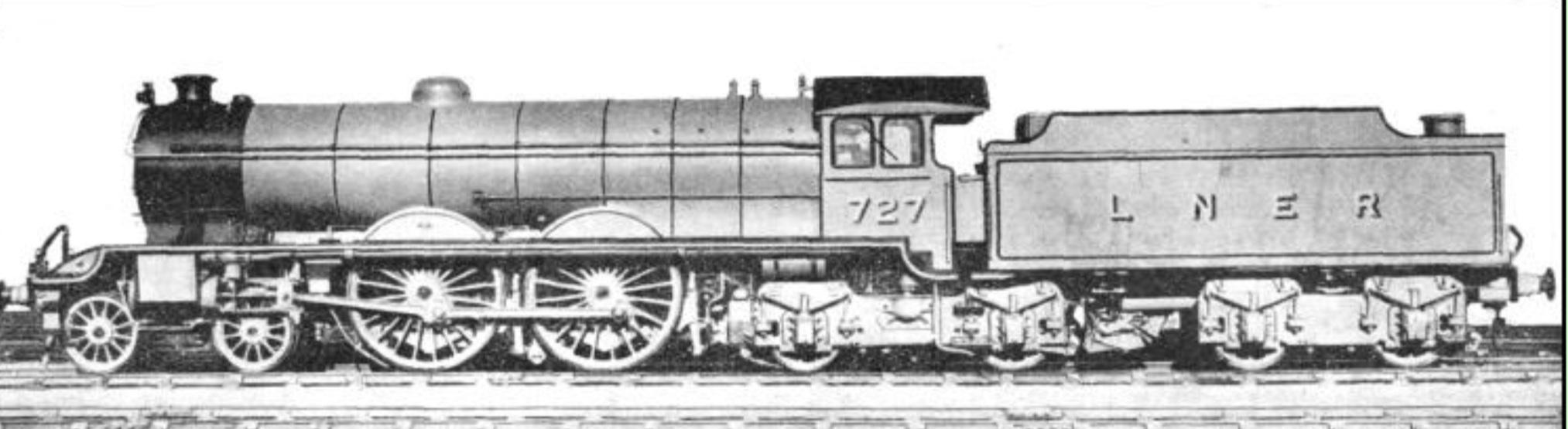An interesting LNER 4-4-4-4 locomotive that was rebuilt with a booster driven trailing bogie (the one thats partially under the tender) that could be turned on or off at will.