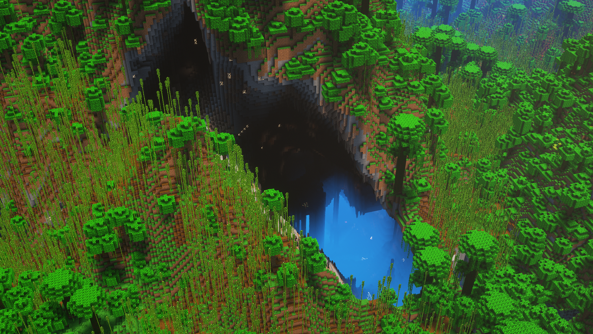 Never seen such a majestic cave entrance (seed: 69420) | Scrolller